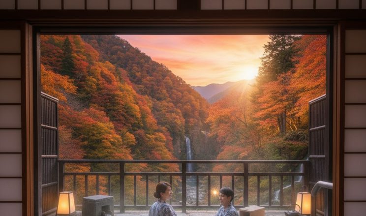 露天風呂付き客室がある高級旅館