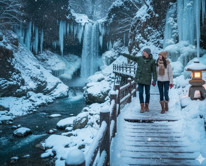冬の観光と磊々峡散策