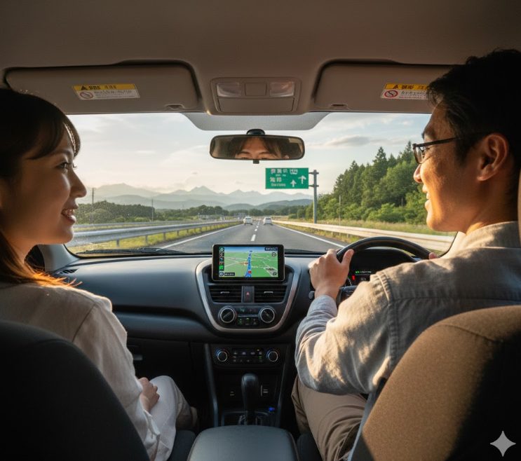 車での所要時間と高速ルート