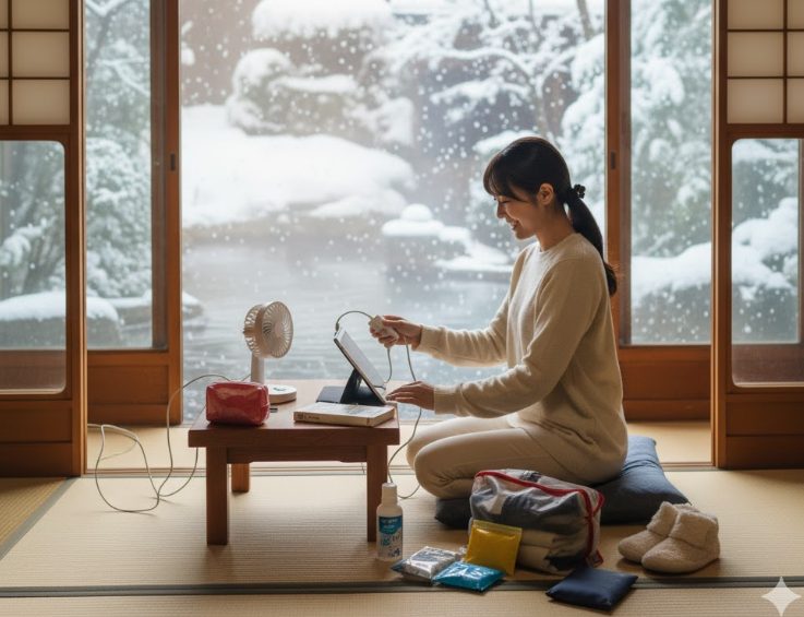 旅館の室内で役立つ100均グッズ
