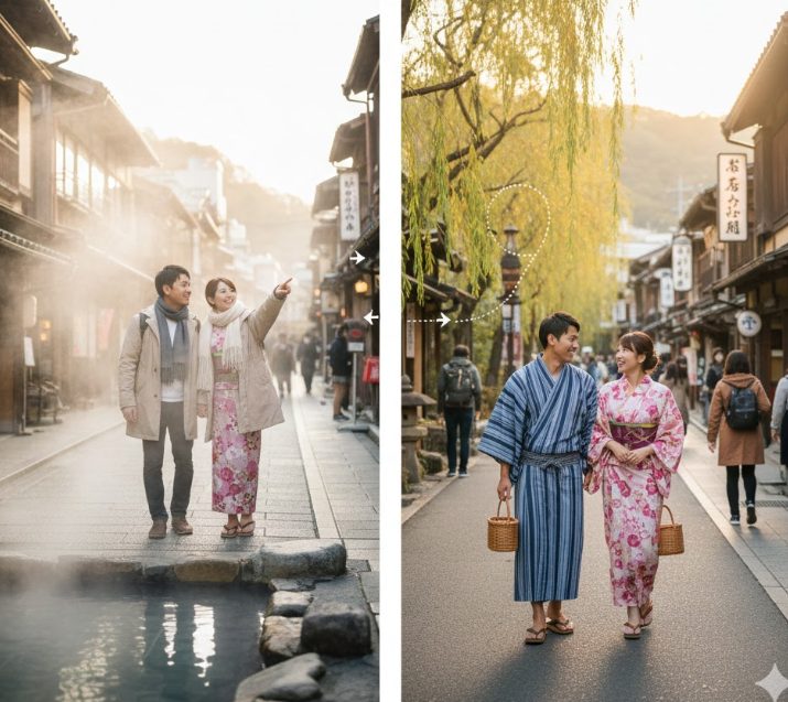 湯村温泉から城崎温泉の観光モデルコース