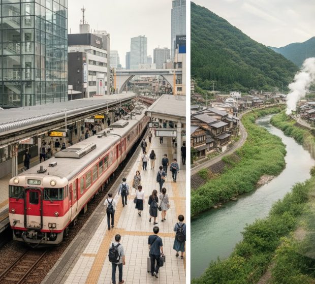 大阪から湯村温泉へ電車でのアクセスと基本情報