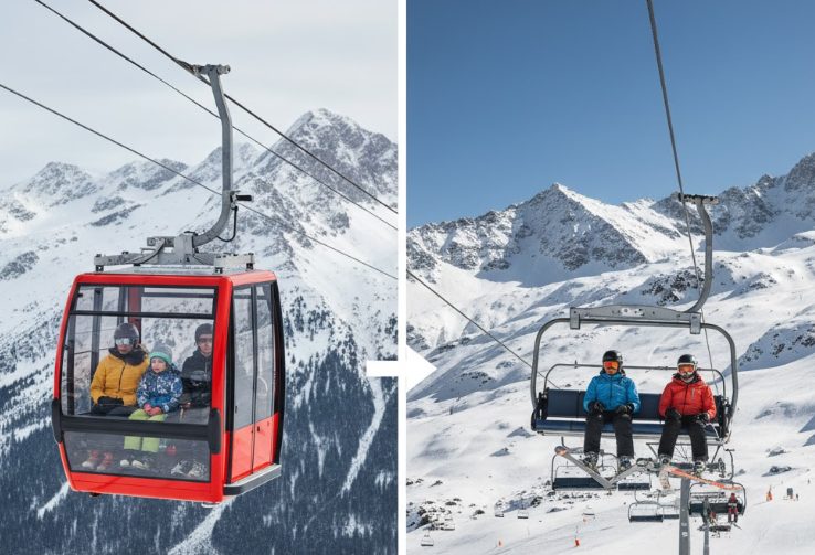 ロープウェイとリフトの選び方