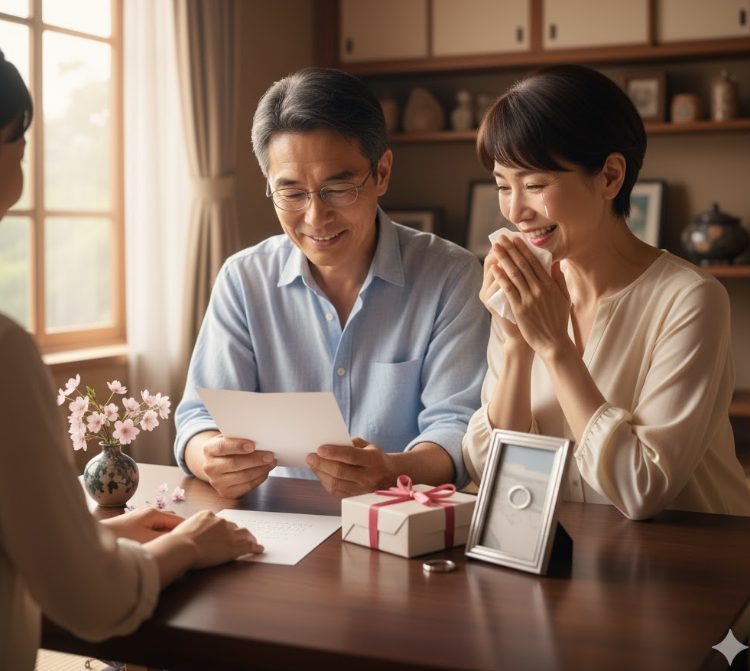 お祝いに添えたい記念品と手紙