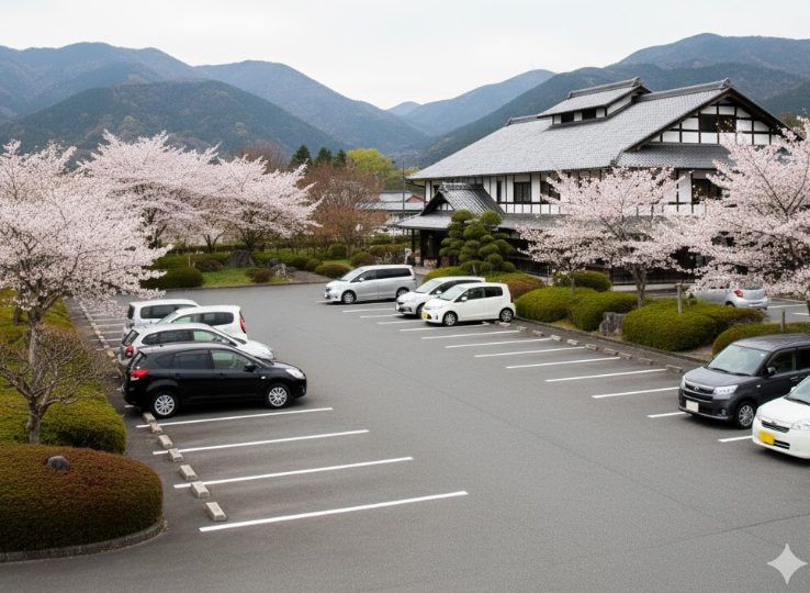 車でのアクセスと無料駐車場情報