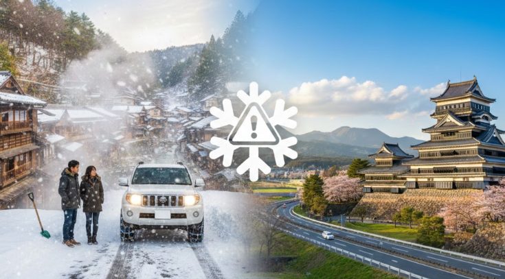 冬の運転は雪道対策が必須となる