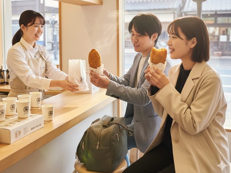 1階で食べ歩きも楽しめる