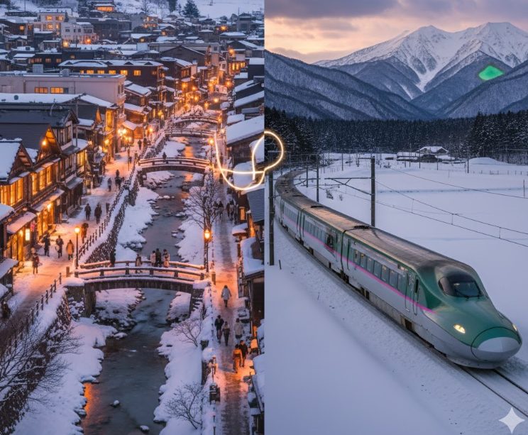 銀山温泉から蔵王温泉の周遊(ツアー・JR)