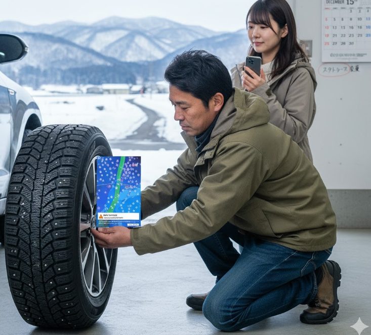 スタッドレスタイヤの必須時期
