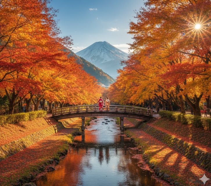 石和温泉の紅葉2025：最新見頃予測