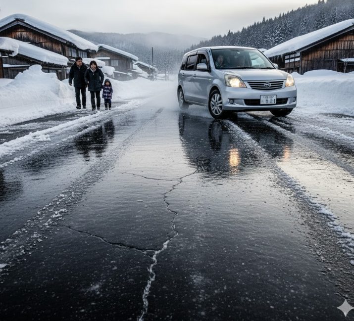 雪より危険な道路状況と凍結