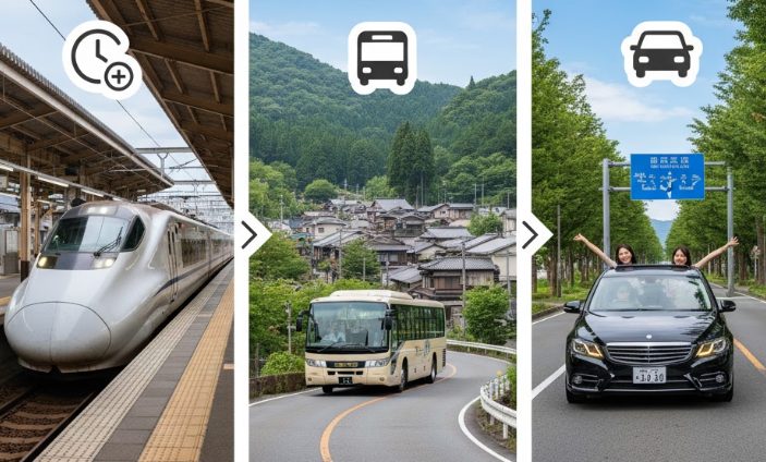 金沢駅から山代温泉へのアクセス手段を比較