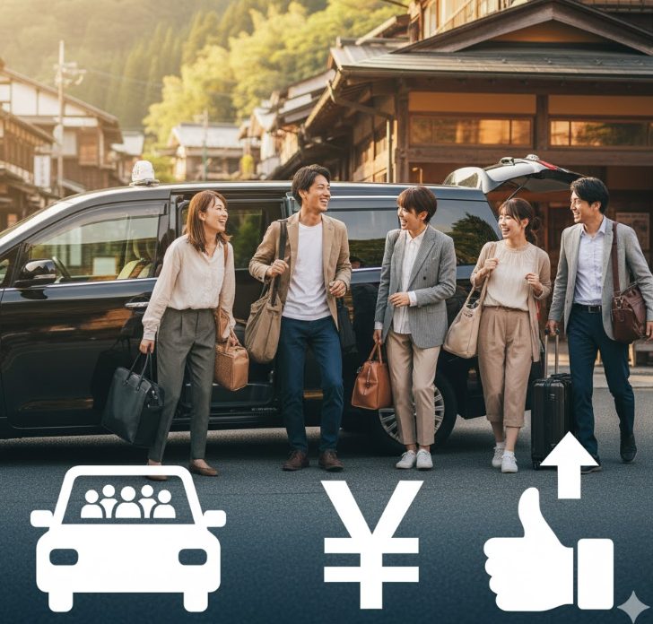 直通タクシーはグループ利用がお得