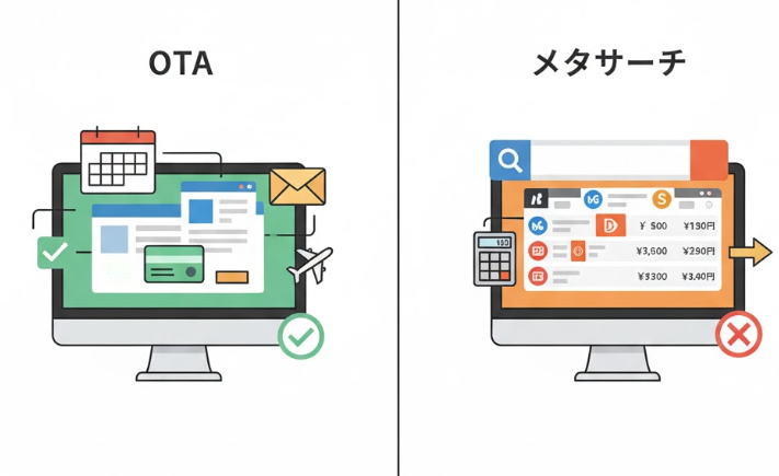 OTAとメタサーチの比較