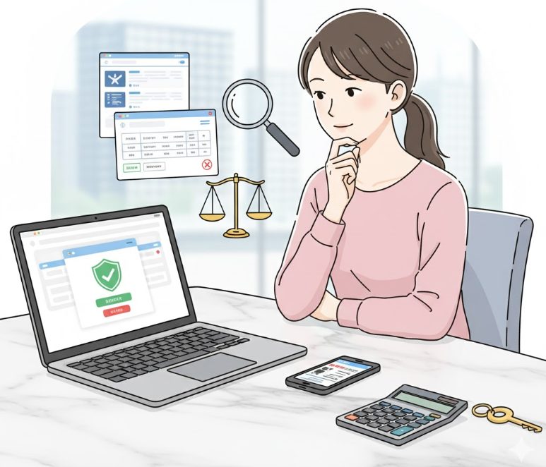 安心・信頼できるサイトの見極め方