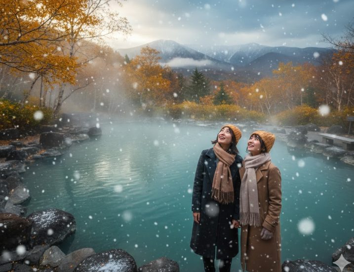 万座温泉の初雪はいつ?