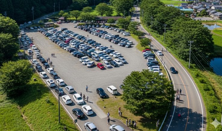 モネの池の駐車場情報