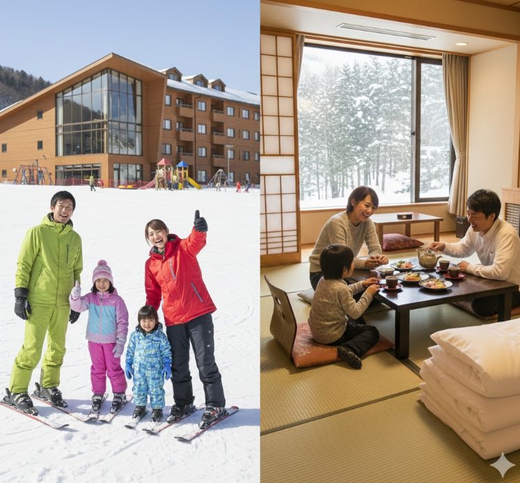 子連れも安心なスキー場近くの宿