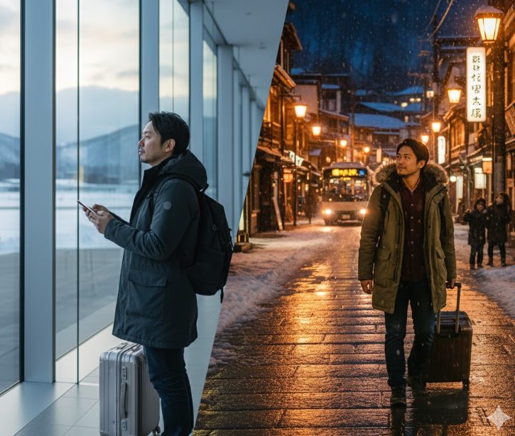 仙台空港から銀山温泉への最適ルート