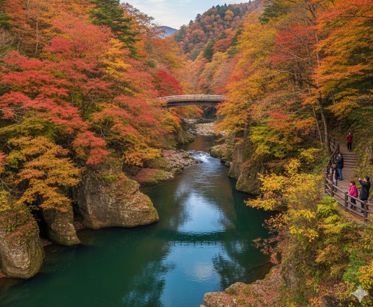 山中温泉の紅葉 2025年の見頃と鶴仙渓