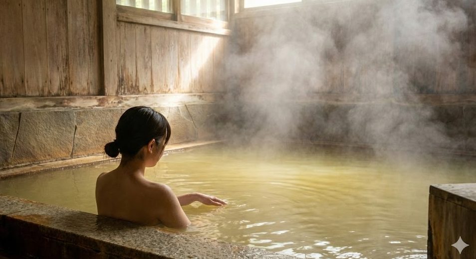 鳴子温泉にある西多賀旅館の日帰り入浴と泉質