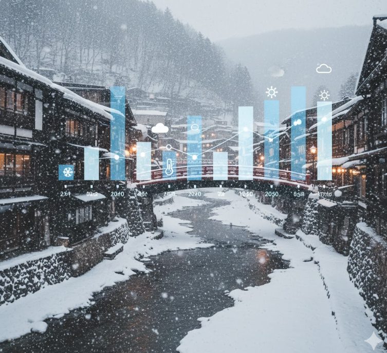 銀山温泉の3月の雪と天気を気象データで解説
