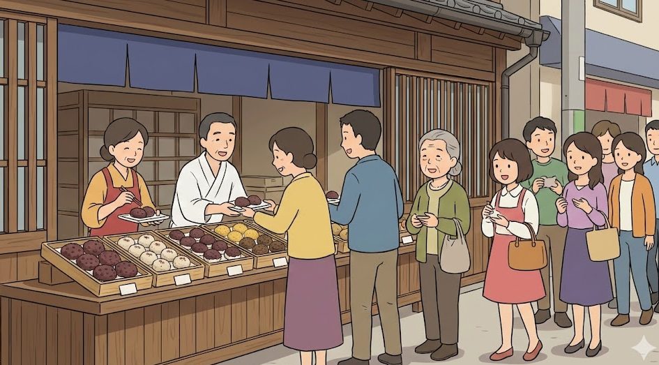 さいちのおはぎは行列回避が必須