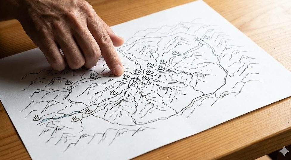 地図で確認する各施設の位置関係