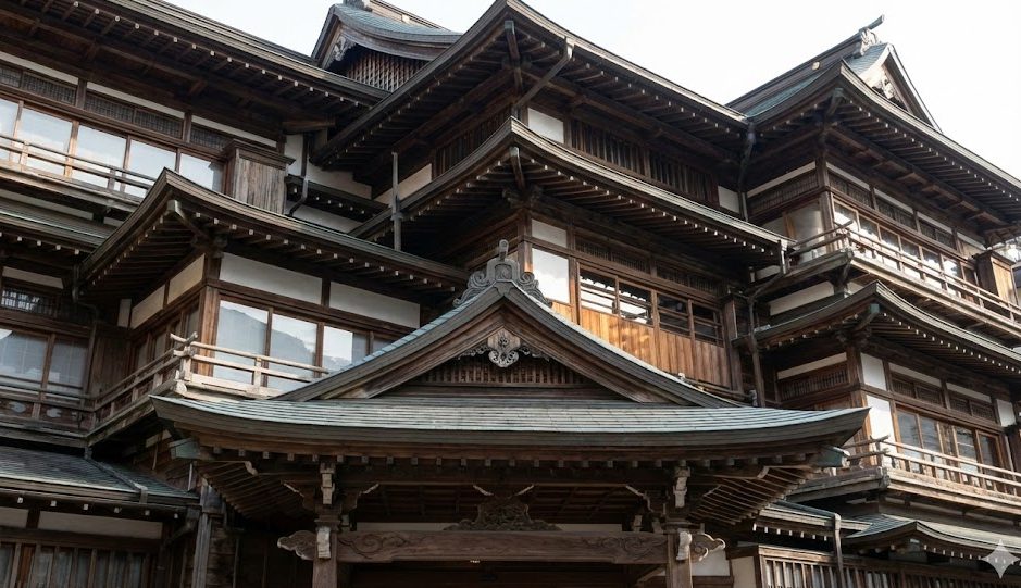 千と千尋の舞台のような外観撮影