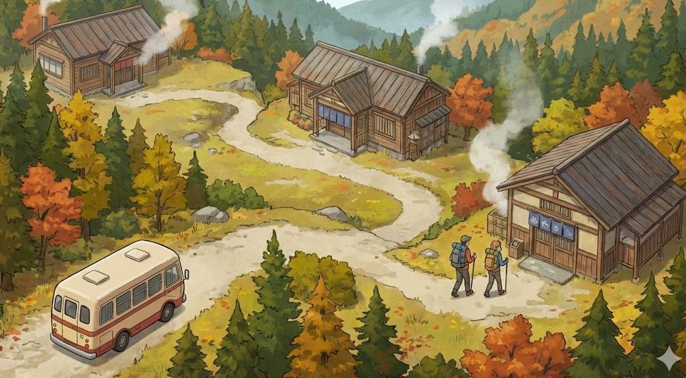 乳頭温泉の湯巡りで効率的な順番とモデルコース