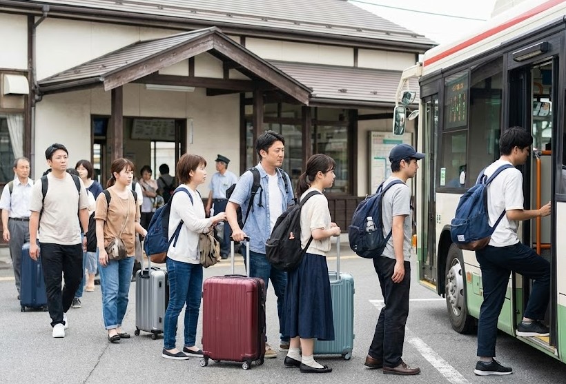 渋川駅から伊香保温泉へのバス移動とアクセス法