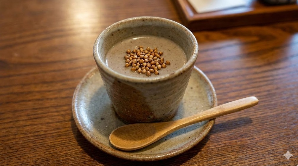 食後のデザートには人気のそばプリン