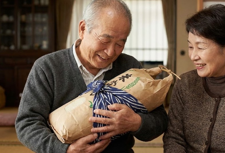 抱っこの重さを共有できる体重米や名入れの贈り物