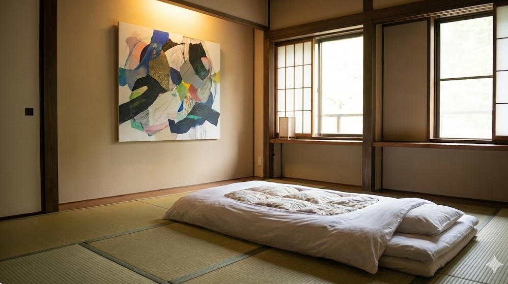 中之条ビエンナーレの作家が彩る部屋と客室