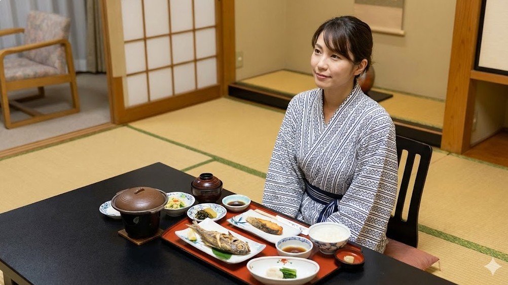 湯の宿山ばとの食事付き0泊滞在