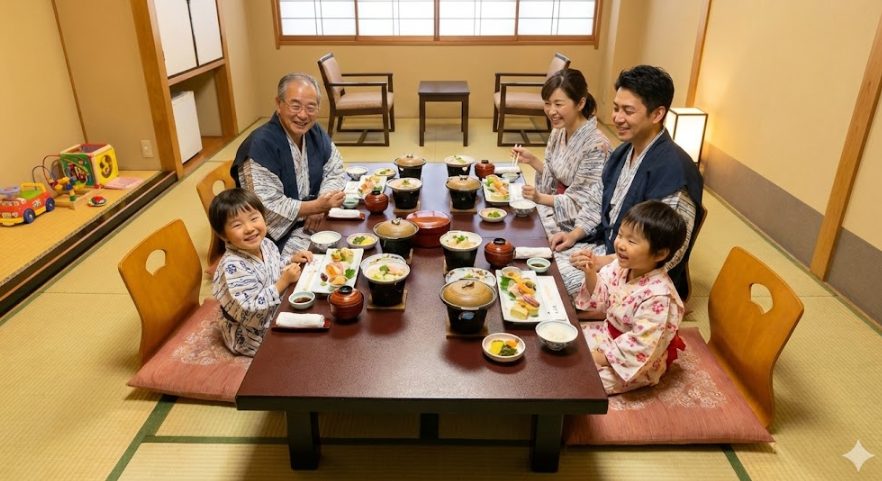 子連れ家族や三世代旅行に人気の宿