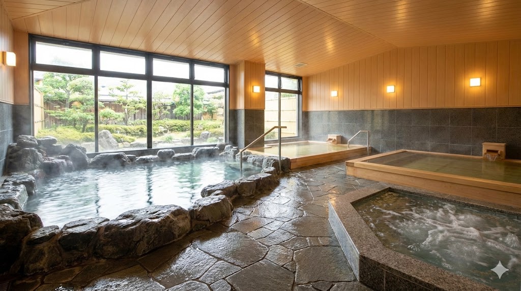 ホテルニュー水戸屋の多彩な湯巡り