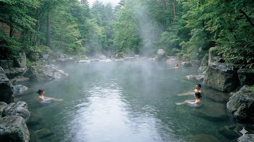 山のホテルが誇る巨大野天風呂