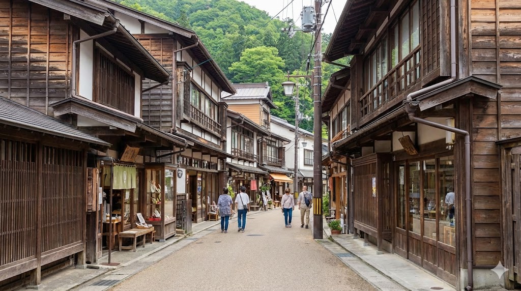 月岡温泉の街歩きを楽しむグルメと観光