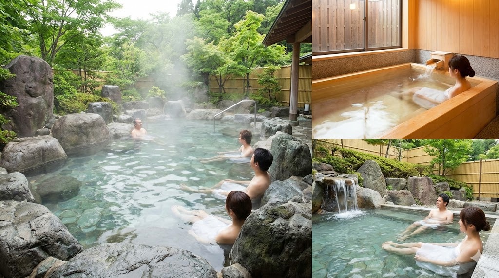 伍楼閣の多彩な湯巡りと混浴露天風呂の魅力