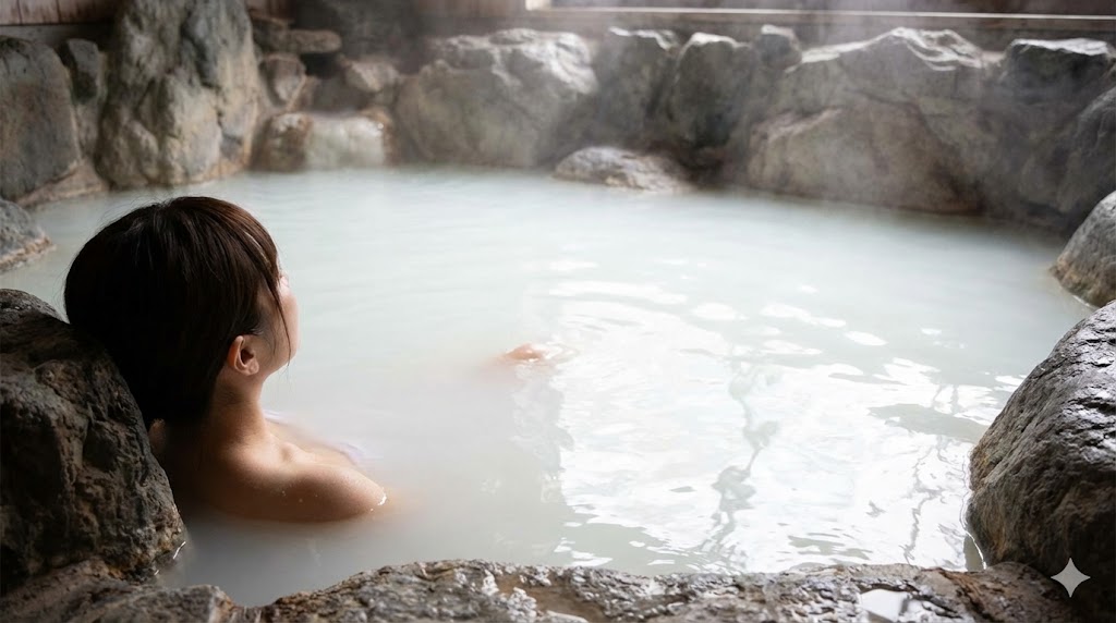 濃厚なにごり湯を愛でるやまの宿 下藤屋