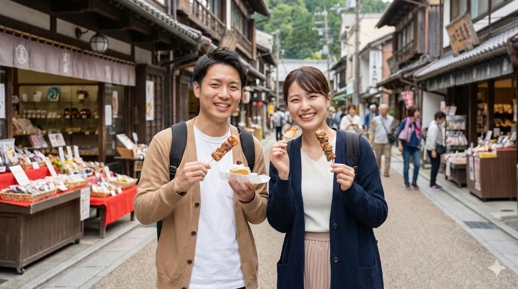 絶品ランチとスイーツを巡る温泉街散策の具体的手順