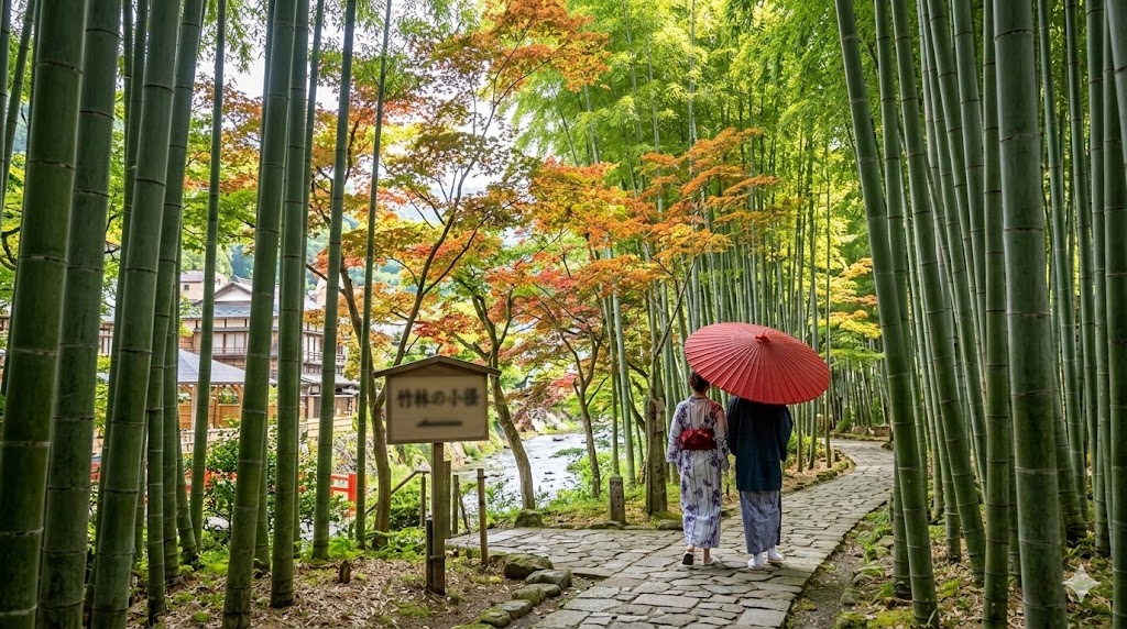 四季折々の風景を楽しむ竹林の小径と名所巡り