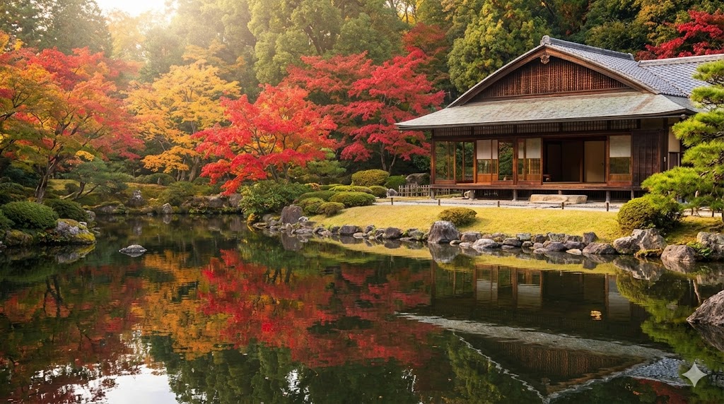 三養荘の由緒ある名建築と日本庭園