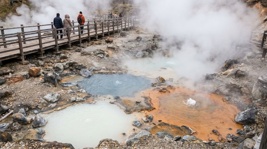登別温泉の魅力は多彩な泉質と地獄谷の絶景にあり