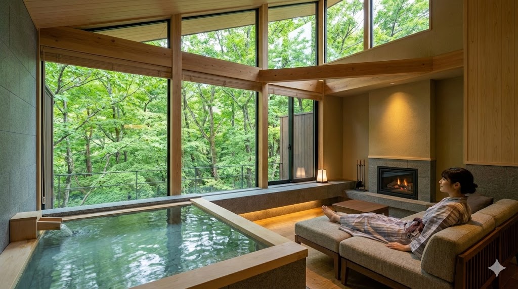 森のラグジュアリーを満喫するふふ河口湖