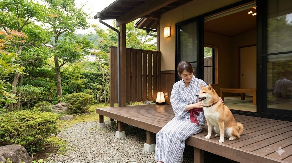大切な愛犬と過ごせる離れの宿である産土亭