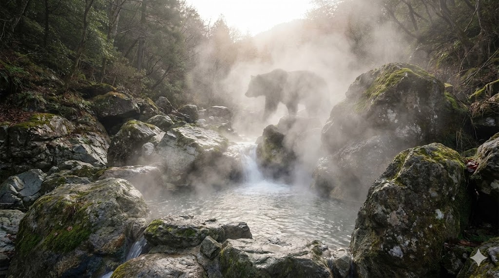 湯の川温泉の開湯伝説に隠された熊の物語