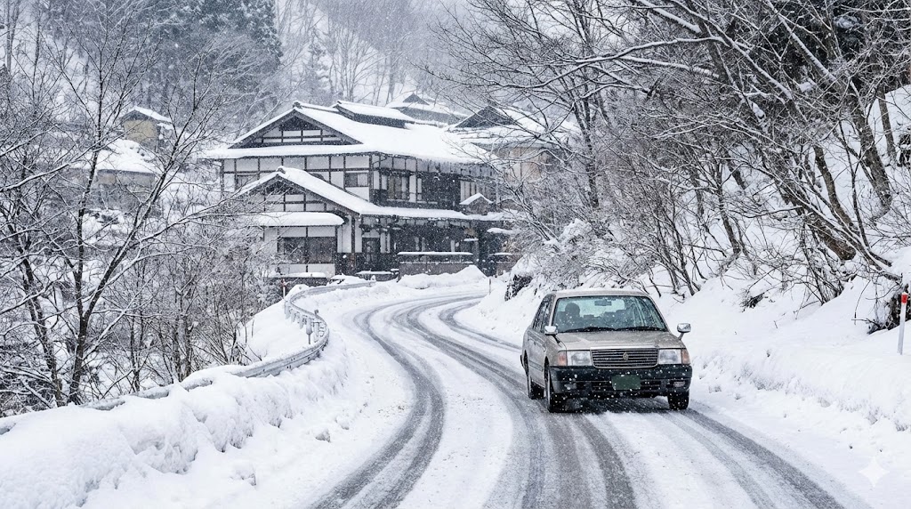 冬の作並温泉はいつから雪が降る？車でのアクセス注意点